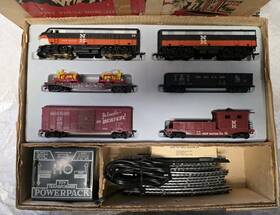64888 Marx Vintage Ho Train Set #64888 New Haven F3a F3b And 4 Cars Used
