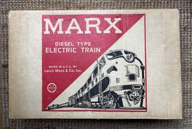 7345 Marx #7345 Vintage Diesel Type Electric Train Plastic Used With Box 17x Track