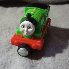 H38a Mattel Percy Green Plastic Toy Train 2013