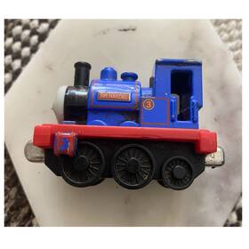 T0192 Mattel Thomas And Friends Sir Handel Toy Train Engine Blue Red Plastic Metal