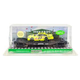279-0639 Menards O Gauge Train Flat Car With Nibco Nascar Limited Edition 1 Of 876