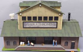 279-4428 Menards O Scale Gamer And Thrones Led Lighted Pre-built Building Ex