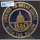 10020 Metal Baltimore Ohio " Railroad 8 Die-cut Microscale Sign