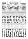 Mg707 Woodland Scenics Black Roman Numbers Dry Transfer Decals 724771007074