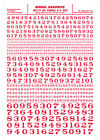 Mg710 Woodland Scenics Red Roman Rr Numbers Dry Transfer 724771007104