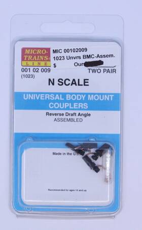 00102009 Micro-trains 1023 N Universal Body Mount Couplers Assembled