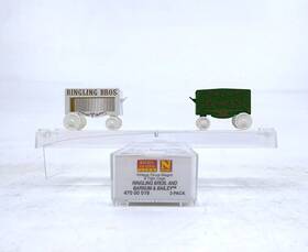 47000019 Micro-trains N Rbbx Vintage Circus Wagon And Tiger Cage Set Of 2 Ln/box