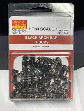 Micro-trains 695140082308 005 10 000 Hon3 Scale Arch Bar Trucks 890 Brown Pair Bulk Pack