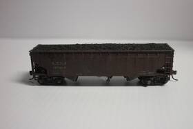 09454104 Micro-trains Line 94100 Mtl Atsf 181024 3 Bay Hopper Weathered N Scale Used Fair Cond