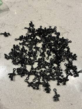 212003 Micro-trains Line N Scale Parts Mtl 1086 Truck Pins With Washers Lot Set 35 Pair