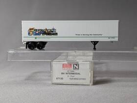 67130 Micro-trains Line N Scale # Bn Intermodal Inch St. Paul 45 Trailer