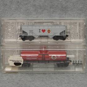 55450 Micro-trains Line 695140022953 Mtl N-scale Smokey Bear 65460 39ft Single Dome Tank Car 33ft Twin Bay Hopper