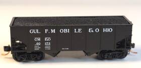 Micro-trains Line 695140024209 Micro-trains-33ft Twin Bay Rib Side Hopper Inch Gulf Mobile And Ohio - N Scale