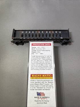 05344060 Micro-trains Line Mtl 53060 Western Pacific Wp 1404 Flatcar Fw Factory Weathered