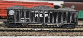 108010 Micro-trains Line Mtl N Scale Norfolk Western Nw #92750 3 Bay Hopper