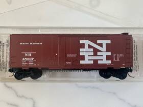 21250 Micro-trains Line Mtl N Scale New Haven 40 Standard Box Car W Plug Door - Mint