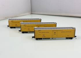 Micro-trains Line Mtl 69020 3pc Micro-trains N Scale Fruit Growers Express Fgex Mechanical Refrigerator Car