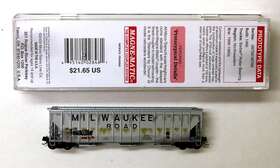 09944050 Micro-trains Line Mtl 99050 Milwaukee Road Milw 98762 Ps2 Hopper Fw F Weathered