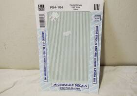 Ps-4-1 Microscale Decal Ps-4-1/64 #ps-4-1/64 Parallel Stripes 1/64 Inch Wide Silver