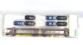 15242 Minitrix N-scale Auto Carrier Autotransportwagen Nice With Box