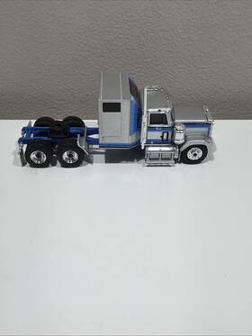 Model Power 026538857417 Ho Scale 1 87 Tractor Trailer Cab Silver / Blue J7