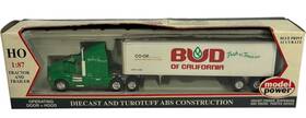Model Power 037135170100 Ho 1 87 Kenworth 17010 Bud Of California Lh Tractor Std Box Trailer