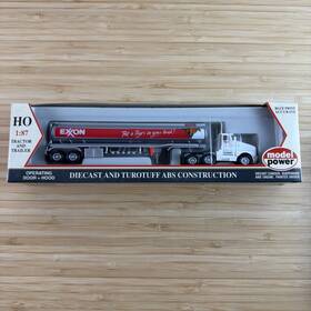 16001 Model Power Exxon Fuel Tanker Kenworth Semi Tractor 1 87th Ho Scale New