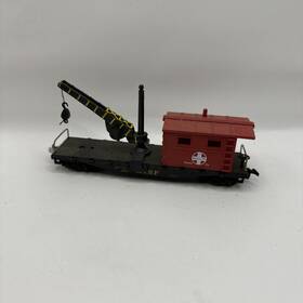 8191 Model Power Ho Scale Santa Fe Work Caboose With Crane