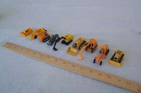 85177 Model Power Lot Of Nine Ho Scale Construction Equipment Excavator Dozer Caterpillar Shovel