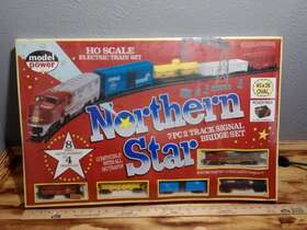 N-a1045s Model Power Northern Star Ho Scale Ready-to-run Train Set Sealed 7 Pc 2 Track