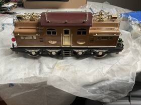 10-1132-0 Mth Standard Gauge Tinplate Two Tone Brown 408e Electric Engine Traditional