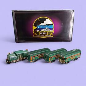 10-1188-1 Mth Standard Gauge Tinplate Dark Green 300 Series 3-car Passenger Set