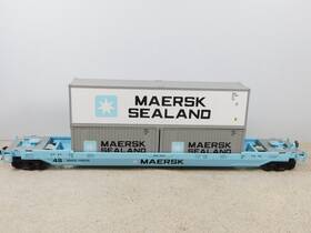 20-69144a Mth 20-95062 Maersk Husky Stack Car