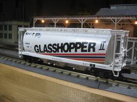 20-97442 Mth Premier Glasshopper Ii Mthrrc 2001 3-bay Cylindrical Hopper