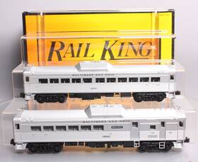 30-2144-0 Mth O Baltimore And Ohio Rdc Budd Car Set With 3-rail Horn Of 2 Ex