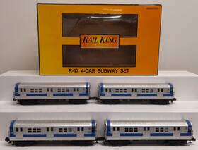 30-2211-0 Mth O Mta R-17 Subway Set With Loco-sound Of 4 Ln/box