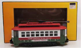 30-2563 Mth O Gauge Christmas Bump-n-go Trolley Ln/box