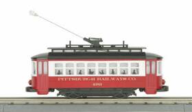 30-2585 Mth O Gauge Pittsburgh Bump-n-go Trolley #4383 Ln/box