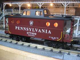 30-4023-1 Mth Rail King Pennsylvania N5c Caboose # 477899 With Figure Buy It Now Listing