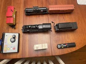 30-4093-1 Mth Rail King Union Pacific 2-8-0 Steam Engine With Cars Tracks Controller