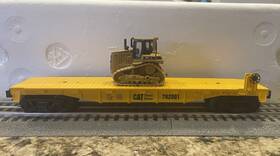 30-4116b Mth 30-4116 Caterpillar Cat Depressed Flat Car With 75e Tractor