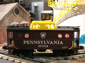 30-4136c Mth Rail King Pennsylvania N5c Caboose # 477938 With Figure - Buy It Now Listing