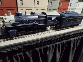 30-4150-1e Mth 30-4150-1 Rail King 2-8-0 Steam Engine Proto 2.0 With Passenger Cars