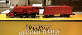 30-4207-1 Mth Railking Christmas 4-6-0 Steam Engine O-gauge Read Description