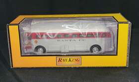 30-50061 Mth Railking Santa Fe Die-cast Bus #30-50061