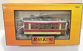 30-2585 Mth 30-5246 Railking Pittsburgh Main Street Bump-n-go Trolley Car O Gauge