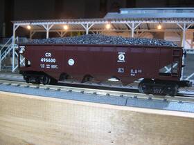 30-7011c Mth Rail King Conrail Hopper With Coal Load # Cr 496600 Buy It Now