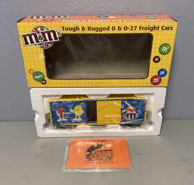 30-74575 Mth Nib O And O/27 Scale M&m S 40 High Cube Box Car Train