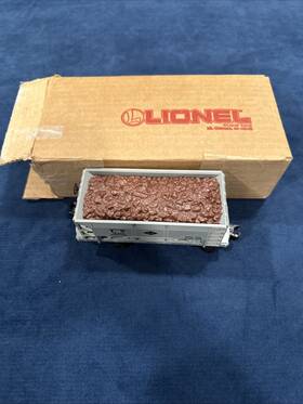 30-7563 Mth O Gauge Railking Lehigh Valley Ore Car With Load Lnib