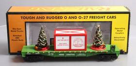 30-76733 Mth O Christmas Flatcar With Lighted Trees Ln/box